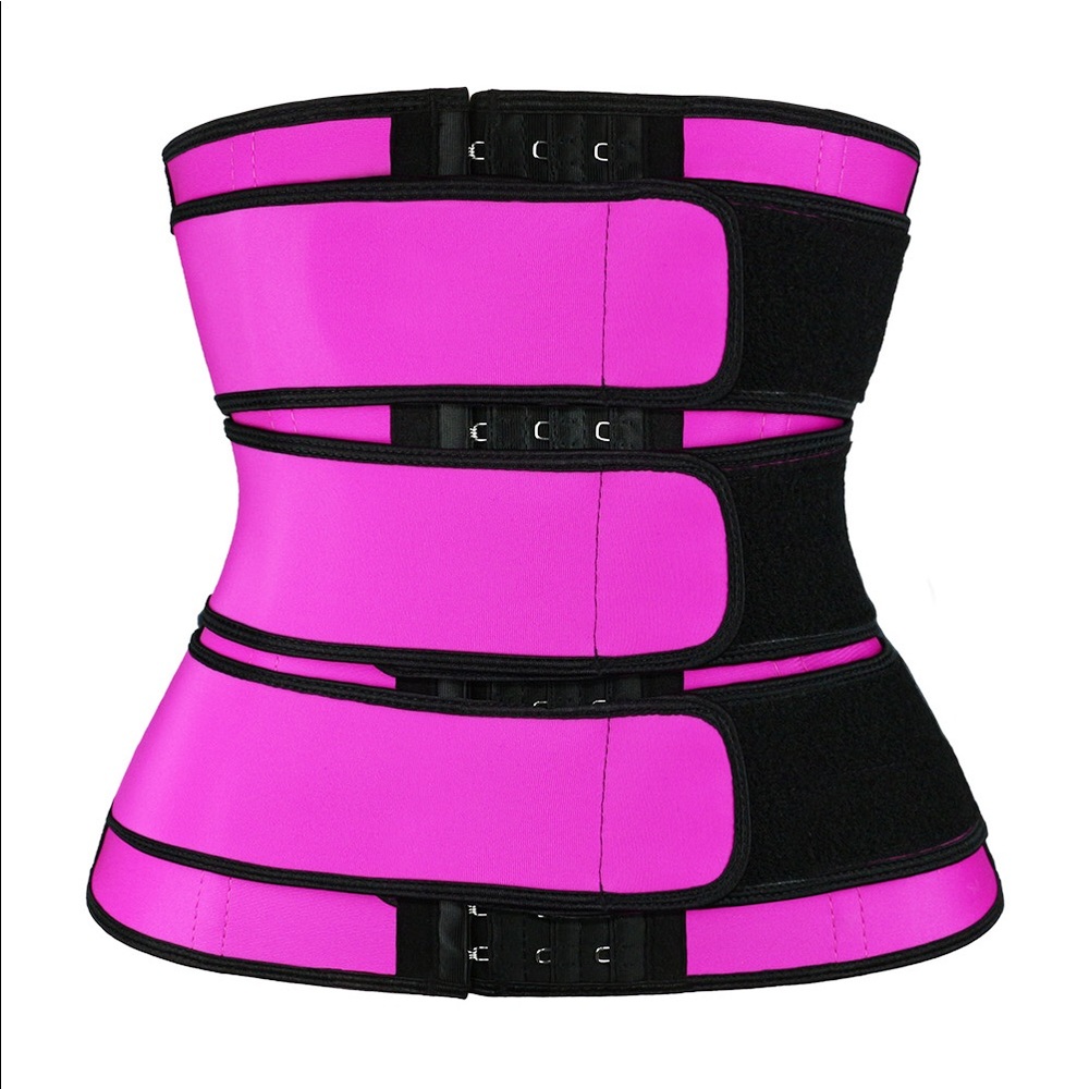 Neoprene Belt Waist Trainer With Hooks - Picture 2 of 5